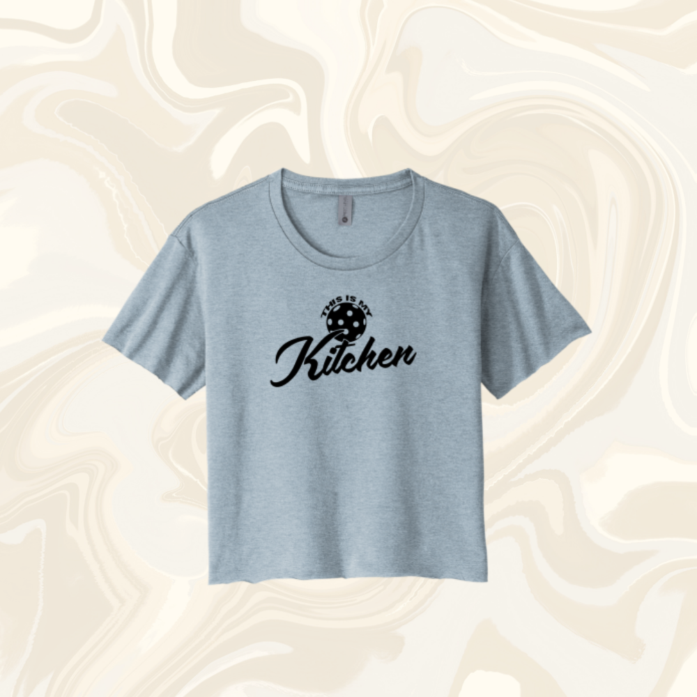 Ladies This Is My Kitchen Logo Crop Top