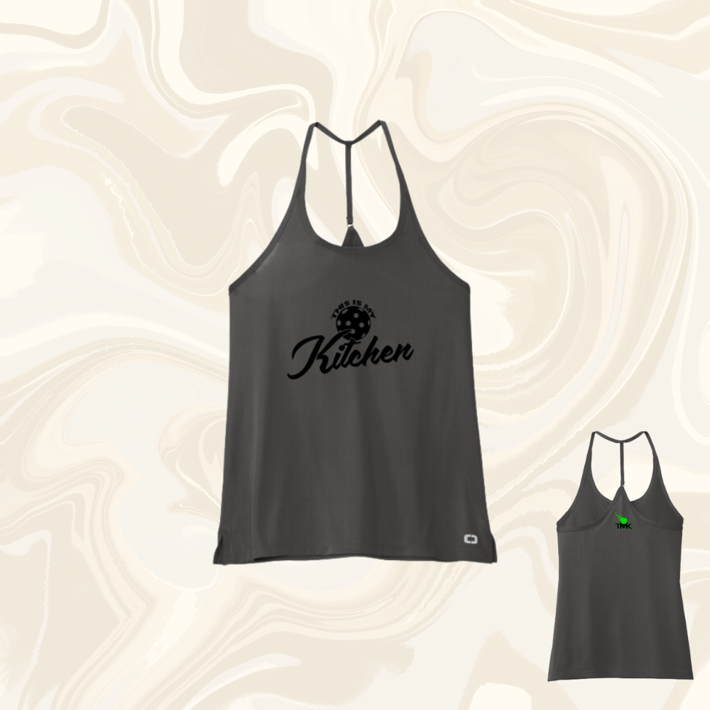 Ladies This Is My Kitchen Logo Racerback Tank
