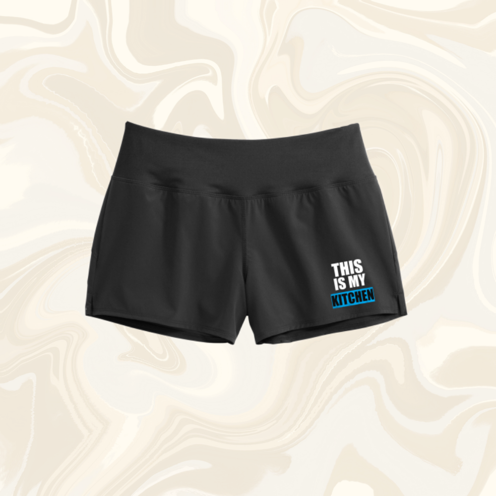 Ladies Wordmark Logo Compression Shorts