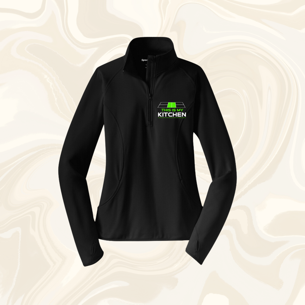 Ladies 1/4 Zip Court Logo