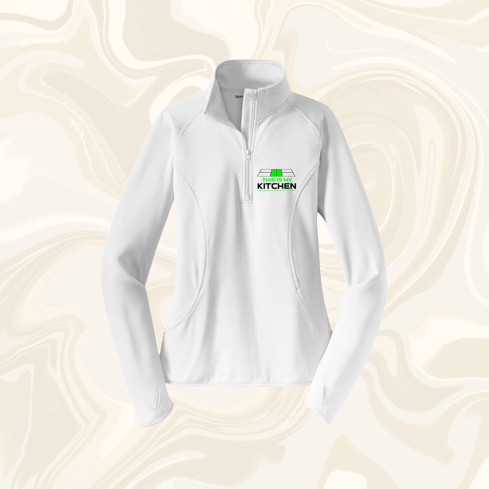 Ladies 1/4 Zip Court Logo