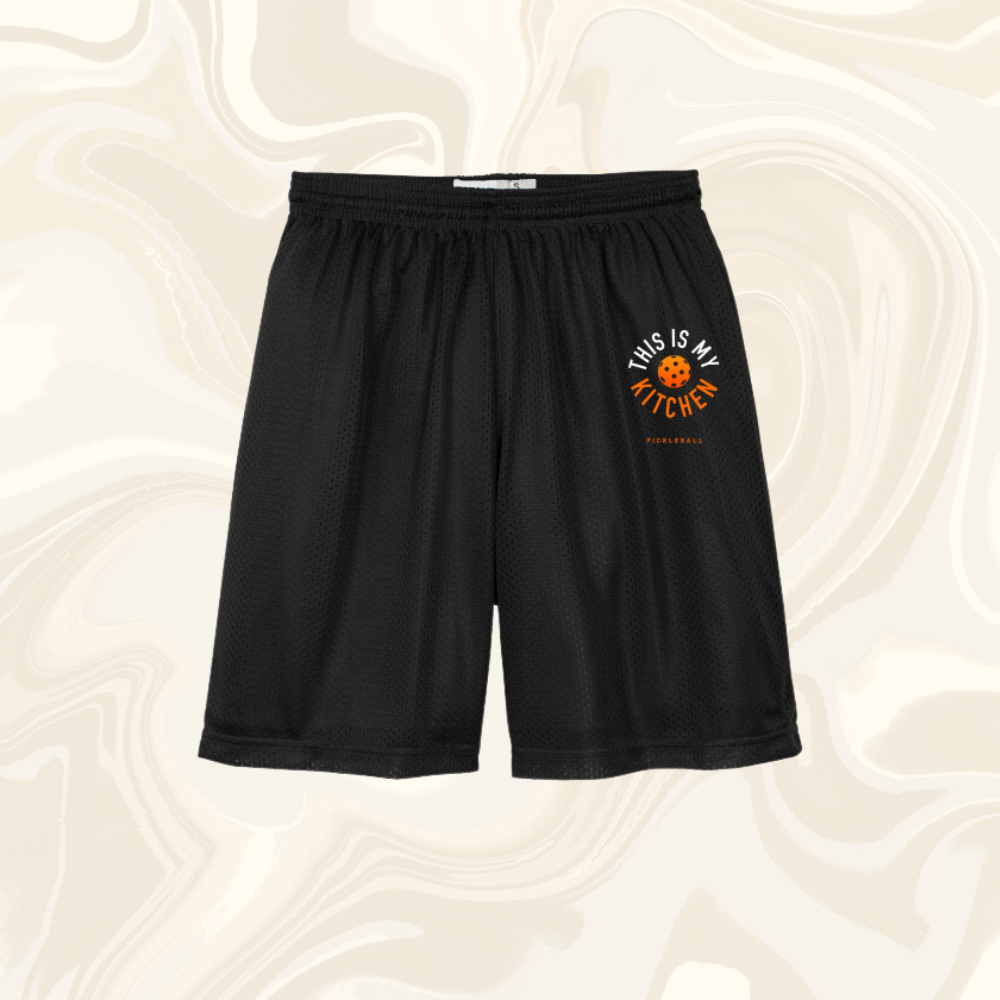 Orange Logo Athletic Shorts