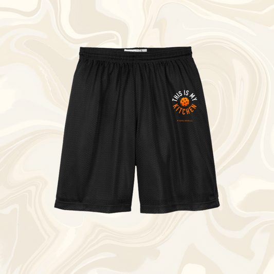 Orange Logo Athletic Shorts