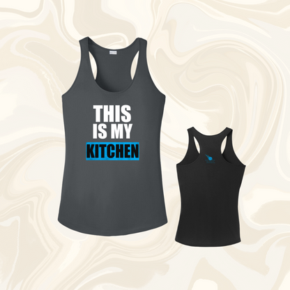 This Is My Kitchen Court Tank Top - Blue Logo