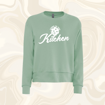 Ladies This is My Kitchen Sueded Sweatshirt