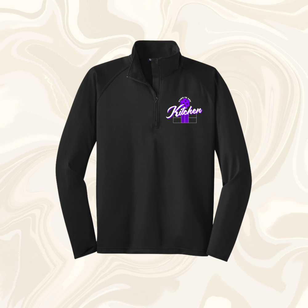 Unisex 1/4-Zip - Purple Logo