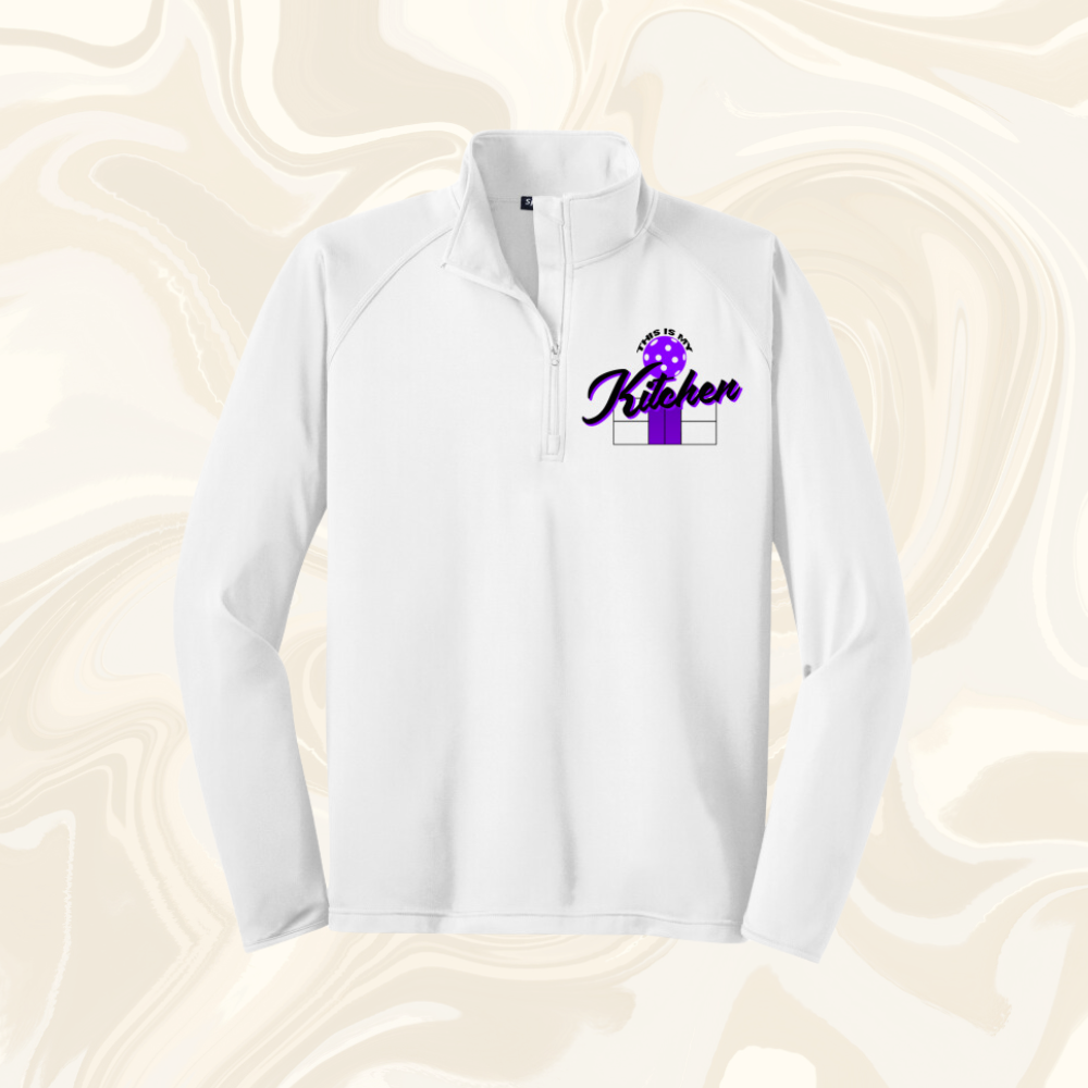 Unisex 1/4-Zip - Purple Logo